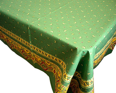 Tablecloth Bordered (Marat d'Avignon / provence.green) - Click Image to Close